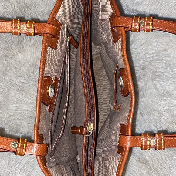 Dooney & Bourke medium size tote black brown suede leather # 20 - Picture 9 of 13